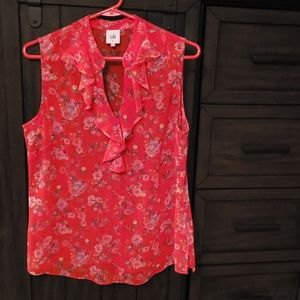 Cabi red sleeveless top